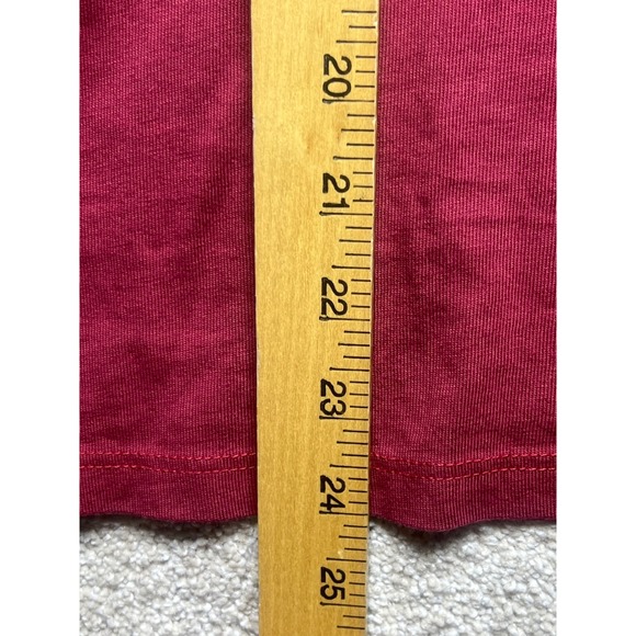 Life Is Good Long Sleeve V Neck T Shirt Cat Christmas Lights Jolly Enough Size L - Picture 8 of 8